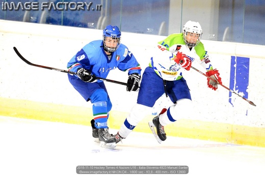 2018-11-10 Hockey Torneo 4 Nazioni U16 - Italia-Slovenia 4923 Manuel Santer